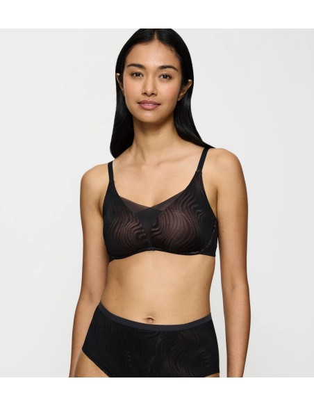 Biustonosz usztywniany Triumph Shape Smart Ellipse P czarny