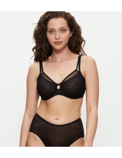 Biustonosz minimizer Triumph Signature Sheer W01 Ex czarny 2