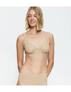 Biustonosz koronkowy Triumph Amourette N skin bezfiszbinowy 2