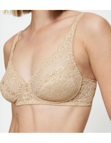 Biustonosz koronkowy Triumph Amourette N skin...