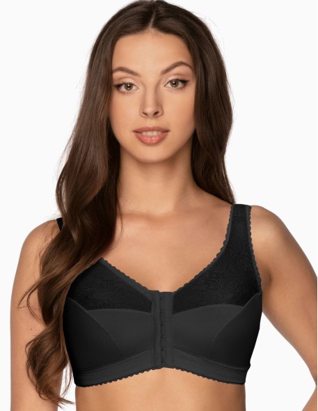 Stanik zapinany z przodu bez fiszbin miękki...