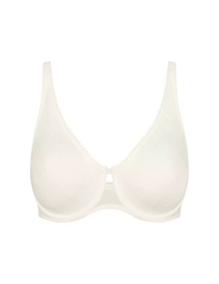 Biustonosz minimizer miękki Triumph Wild Rose Sensation W01 silk white