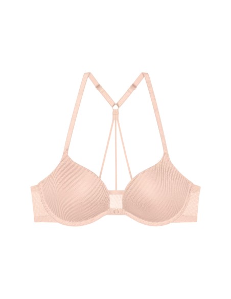 Biustonosz zapinany z przodu Triumph Harmony Spotlight WHUF fig pink