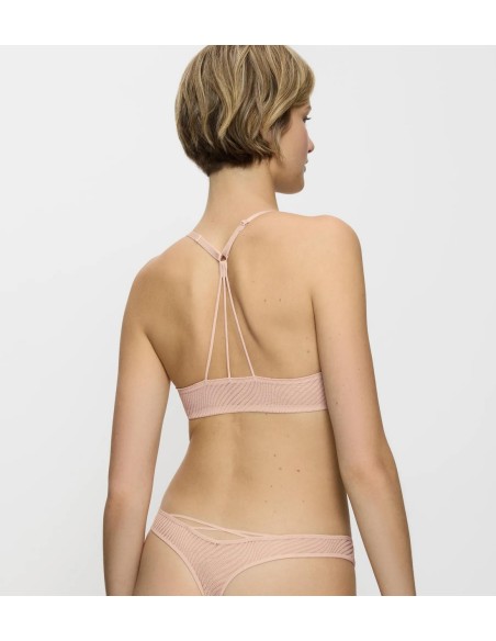 Biustonosz zapinany z przodu Triumph Harmony Spotlight WHUF fig pink