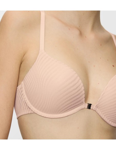 Biustonosz zapinany z przodu Triumph Harmony Spotlight WHUF fig pink