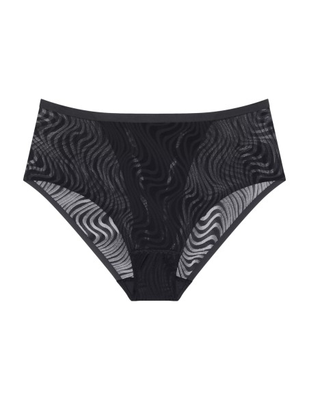 Majtki z wysokim stanem Triumph Shape Smart Ellipse Maxi czarne