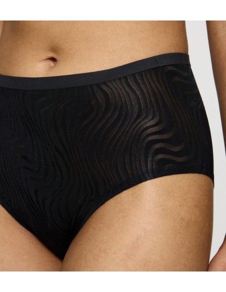 Majtki z wysokim stanem Triumph Shape Smart Ellipse Maxi czarne