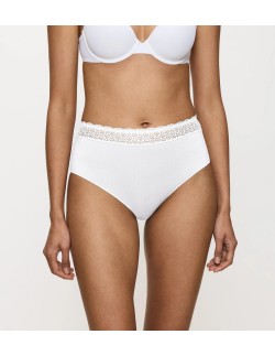 Majtki z wysokim stanem Triumph Feel Of Modal midi białe 2