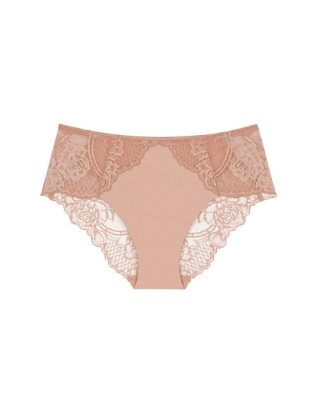 Majtki z wysokim stanem Triumph Wild Peony Florale Maxi pink pearl