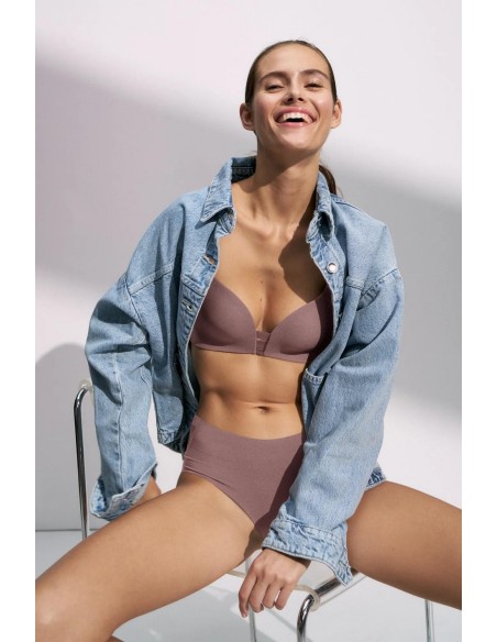 Bra without underwire Triumph Flex Smart P EX rose brown