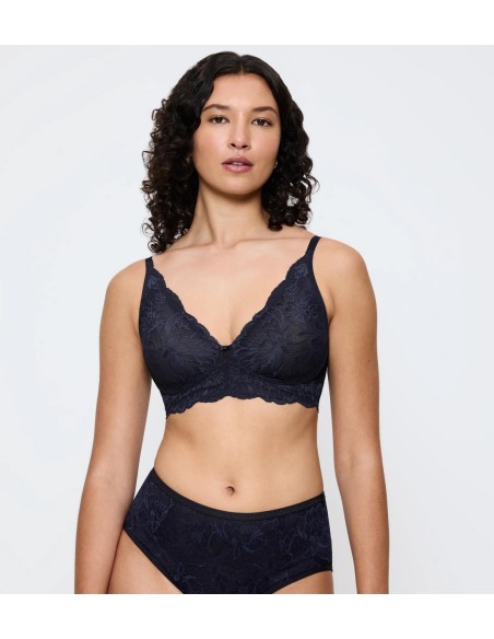 Biustonosz braletka bez fiszbin Triumph Amourette Charm T n03 ink gray