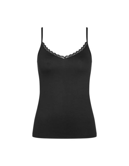 Podkoszulek na ramiączkach Triumph Feel Of Cotton Spaghetti Top czarny