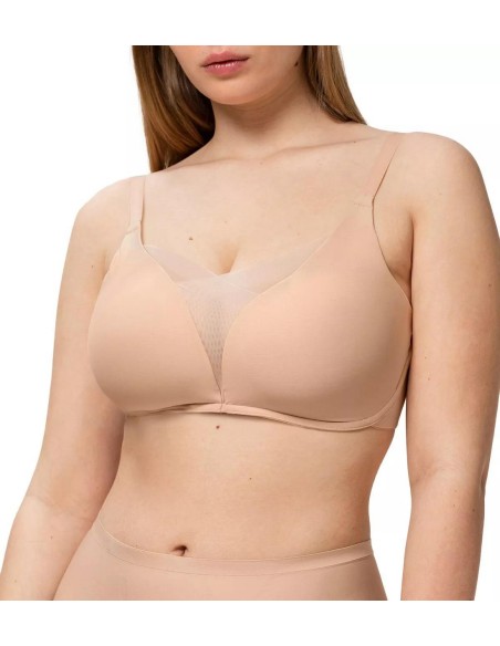 Biustonosz bez fiszbin Triumph Shape Smart P neutral beige