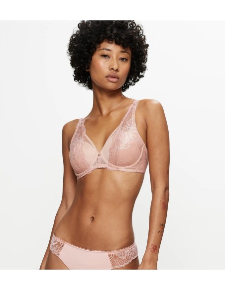 Lace bralette Triumph Wild Peony Florale WP pink pearl