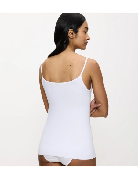 Podkoszulek na ramiączkach Triumph Feel Of Cotton Spaghetti Top biały