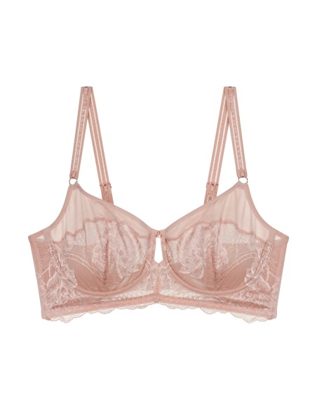 Biustonosz miękki minimizer Triumph Wild Peony Florale W01 pink pearl