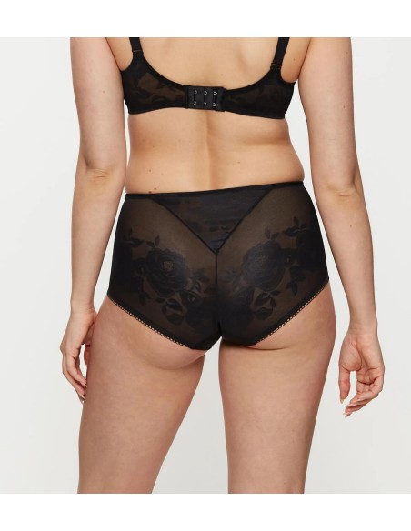 High-waisted lace panties Triumph Wild Rose Sensation Maxi black