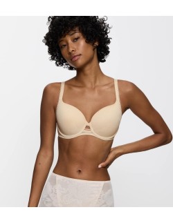Padded spacer bra Triumph Wild Rose Sensation WP nude beige 2