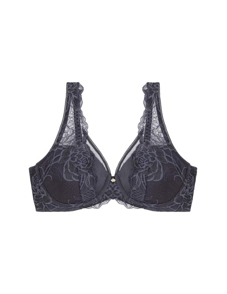 Lace bralette Triumph Wild Peony Florale WP pebble grey