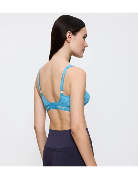 Sports bra Triumph Triaction Energy Lite N EX turkish blue