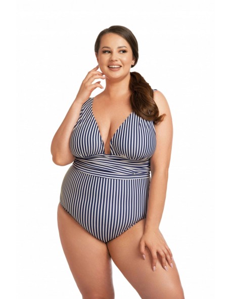 Milano granat/ecru - strój piece Nessa