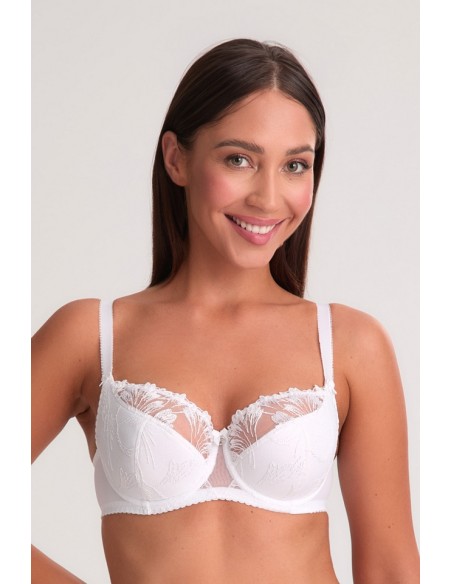 Bra semi-soft paris 1302 white Gaia