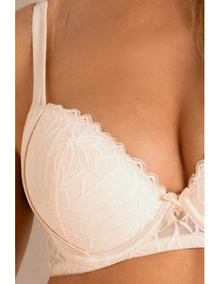 Bra pati push up 19238 ecru Mediolano