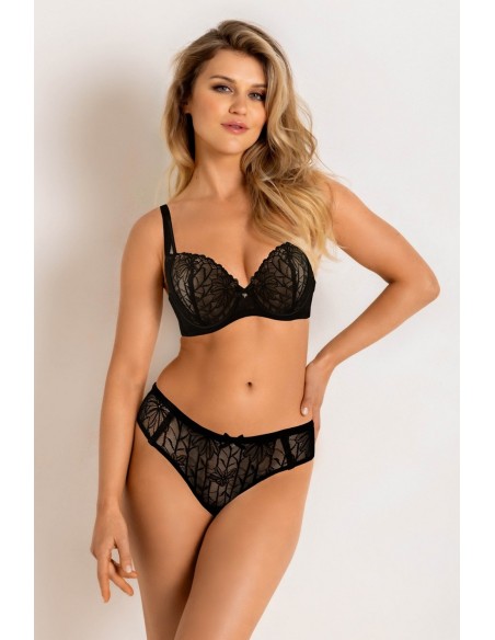 Bra pati push up 19238 black Mediolano