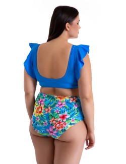 Dwuczęściowy kostium kąpielowy top z falbankami i majtki...