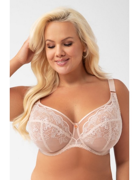 Gorsenia K930 Adore lacy soft bra beige 