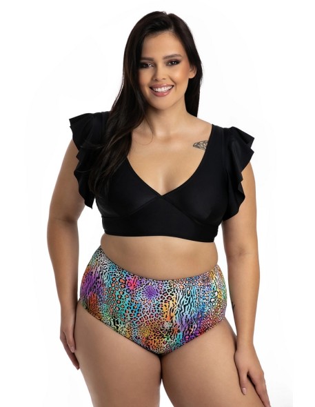 Dwuczęściowy kostium kąpielowy top z falbankami...