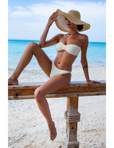 Two-piece swimsuit bikinis soft bra bandeau...