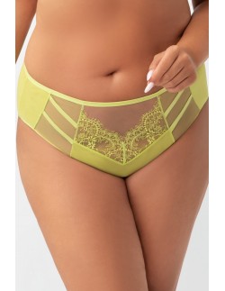 Gorsenia K497/2 Paradise women's high-waisted briefs lime