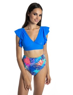 Dwuczęściowy kostium kąpielowy top z falbankami i majtki...