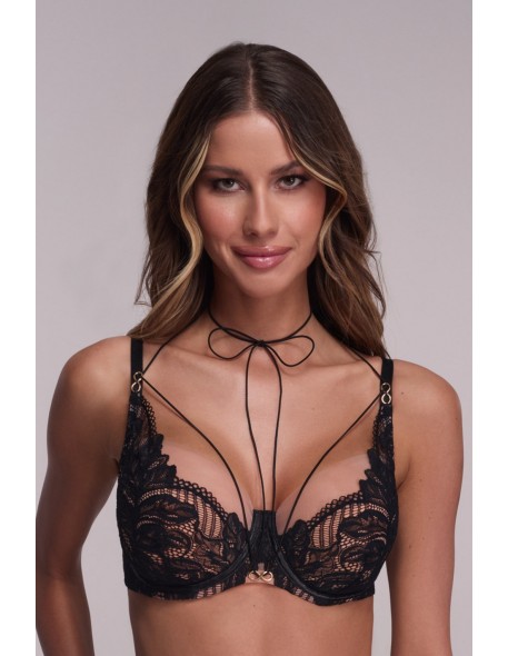 Biustonosz av 2177 semi soft black maxi Ava