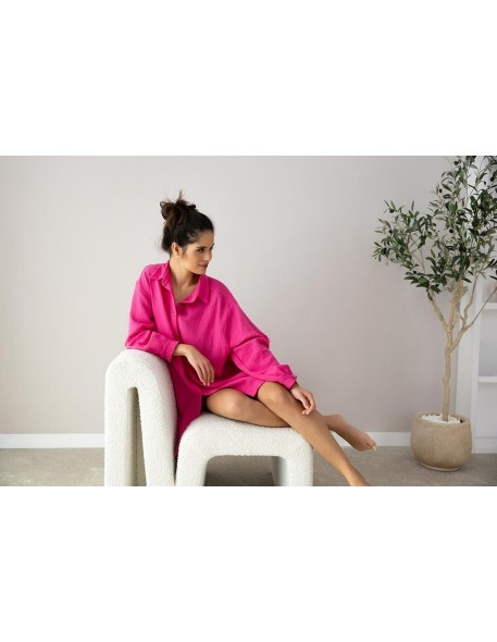 Koszula magenta dł/r muślin s-xl rozpinana Sensis