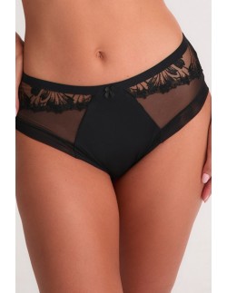 Gaia Paris 1302 czarne majtki damskie, idealne na co dzień