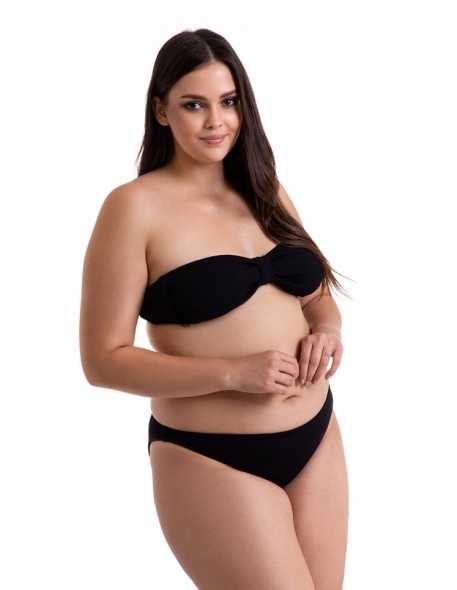 Two-piece swimsuit bikinis soft bra bandeau...