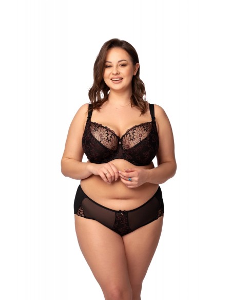 Tattoo Soft czarno/miedziany - Bra Nessa