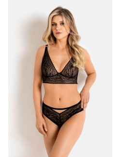 Biustonosz feel bralette long 19236 black Mediolano 2