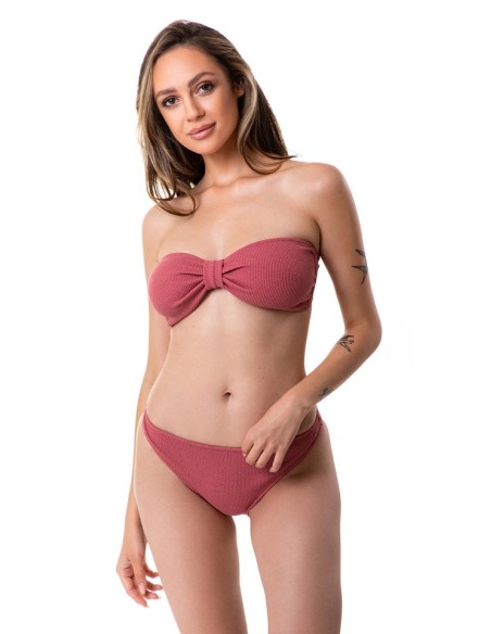 Two-piece swimsuit bikinis soft bra bandeau kokardka, classic briefs with materiału 3d Primo