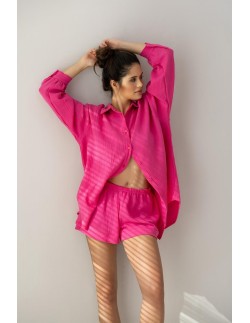 Komplet magenta dł/r muślin homewear s-xl rozpinany Sensis