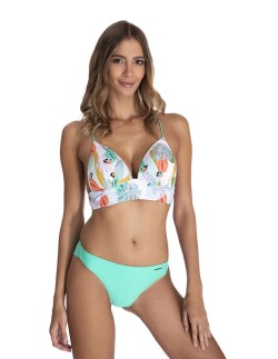 Two-piece swimsuit wzorzysty bra with trójkątnymi misami... 2