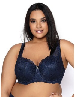 Biustonosz full cup m-053/22 carmela big granatowy Mat 2