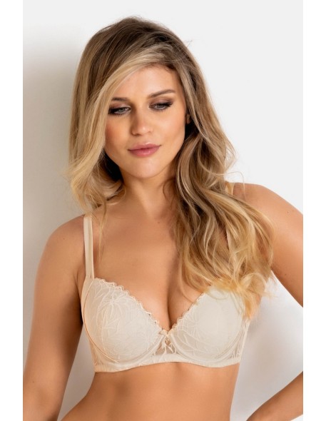 Biustonosz pati push up 19238 beige Mediolano