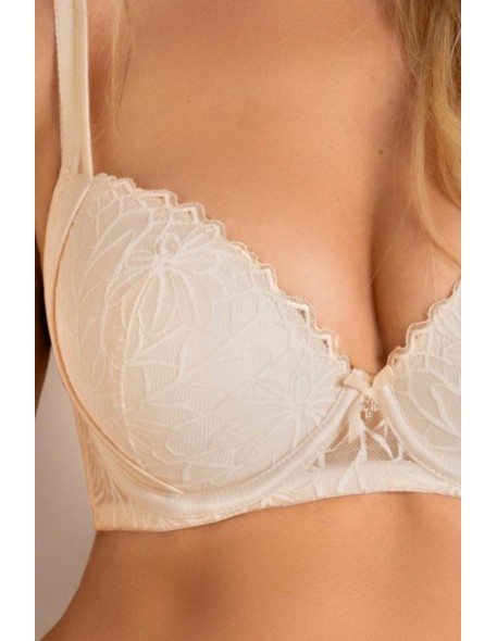 Biustonosz pati push up 19238 beige Mediolano
