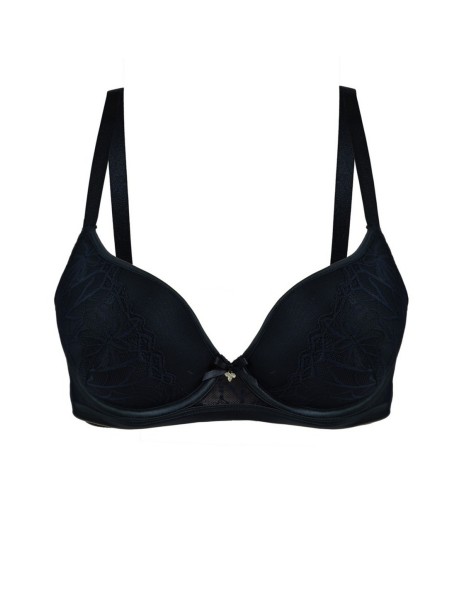 Biustonosz gabi push up 19240 black Mediolano