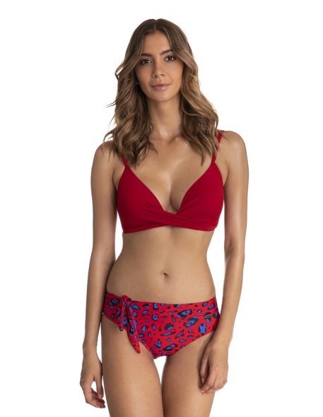 Two-piece swimsuit bra with trójkątnymi miskami...