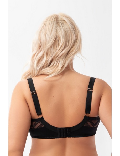 Black bra with fiszbinami Estelle Gorsenia K897