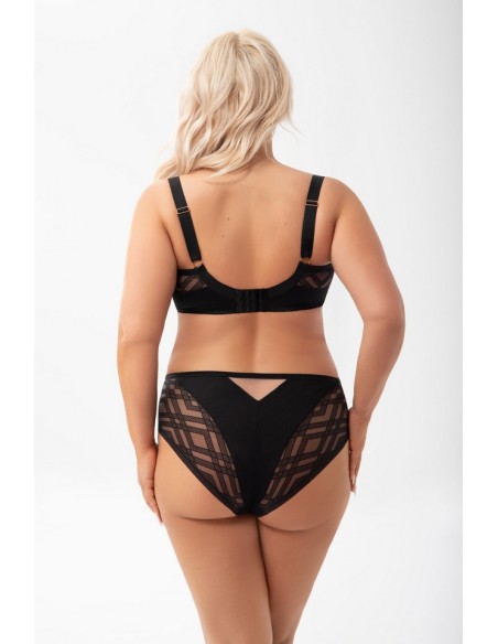 Black bra with fiszbinami Estelle Gorsenia K897